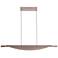 Luma 42" LED Linear Pendant in Coffee Silver