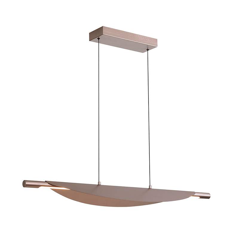 Image 4 Luma 42" LED Linear Pendant in Coffee Silver more views