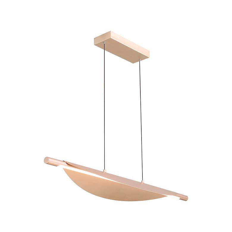 Image 4 Luma 42" LED Linear Pendant in French Gold more views