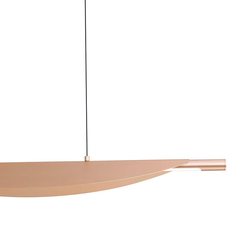 Image 6 Luma 42" LED Linear Pendant in French Gold more views