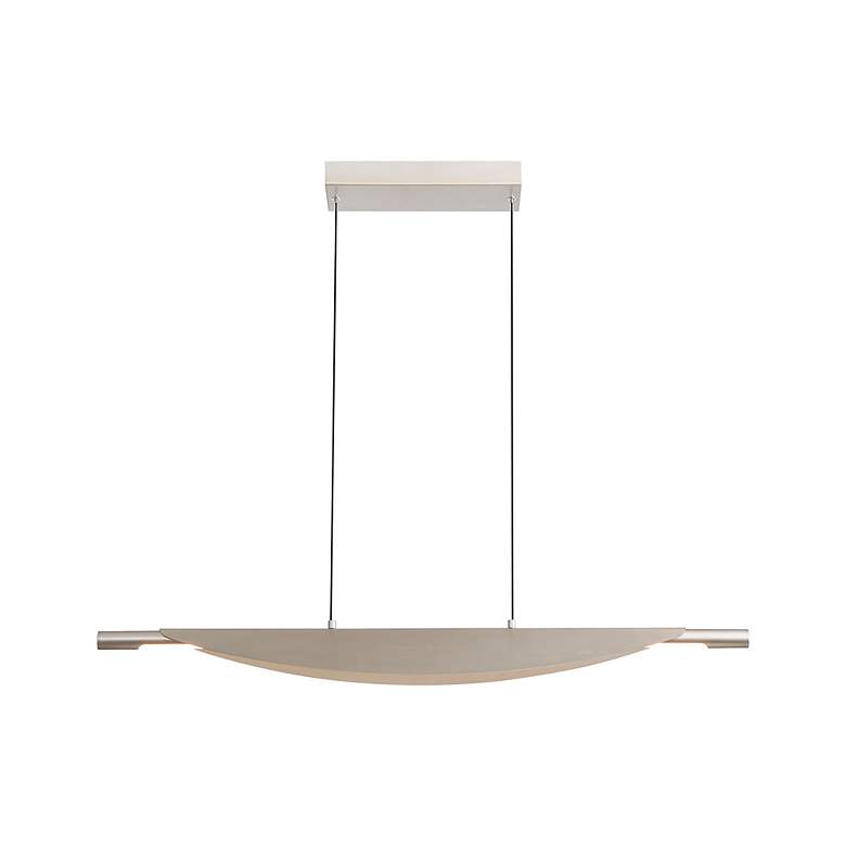 Image 2 Luma 42" LED Linear Pendant in Sand Nickel more views