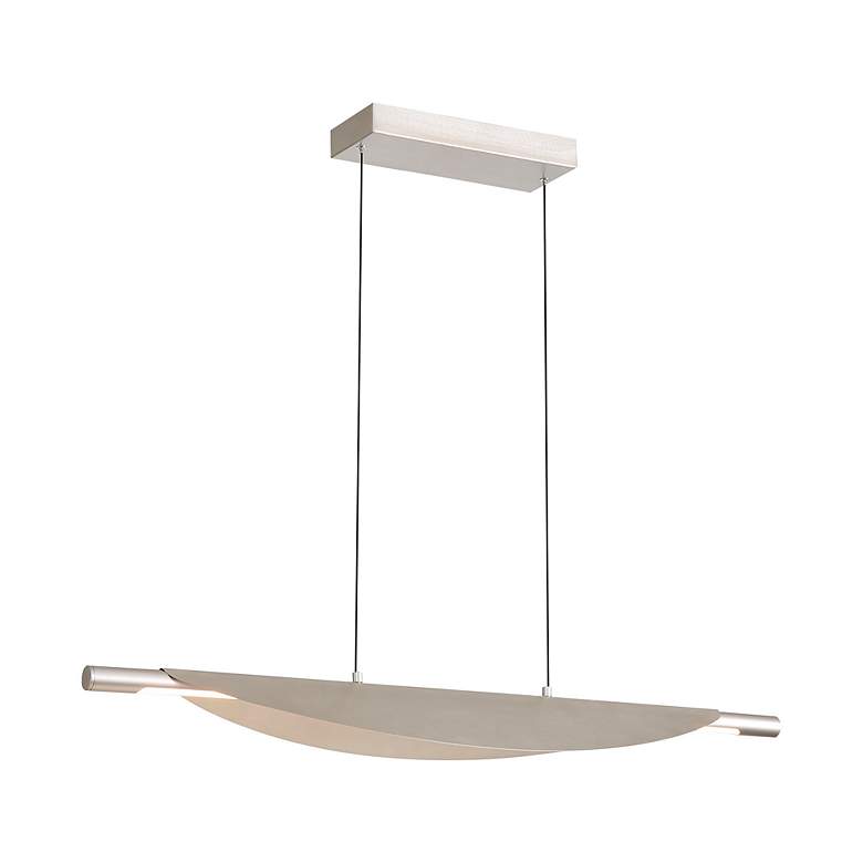 Image 3 Luma 42" LED Linear Pendant in Sand Nickel more views