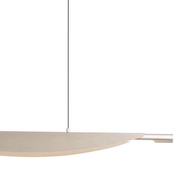 Image 5 Luma 42" LED Linear Pendant in Sand Nickel more views