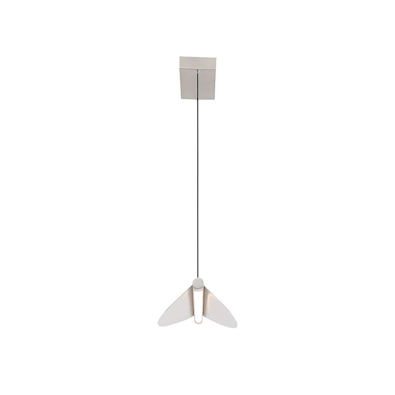 Image 6 Luma 42" LED Linear Pendant in Sand Nickel more views
