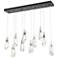 Luma 44.5" Rectangular Oil Rubbed Bronze & Crystal Long Pendant