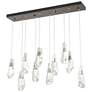 Luma 44 1/2"W Bronze and Crystal Multi-Light Linear Pendant