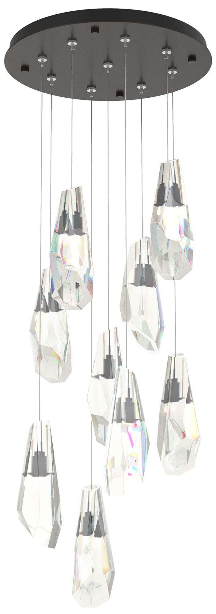 Luma 9-Light Crystal Round Pendant Oil Rubbed Bronze Crystal Made to Order
