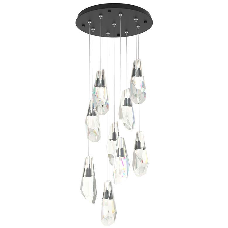 Image 1 Luma 9-Light Large Crystal Round Pendant - Black - Crystal