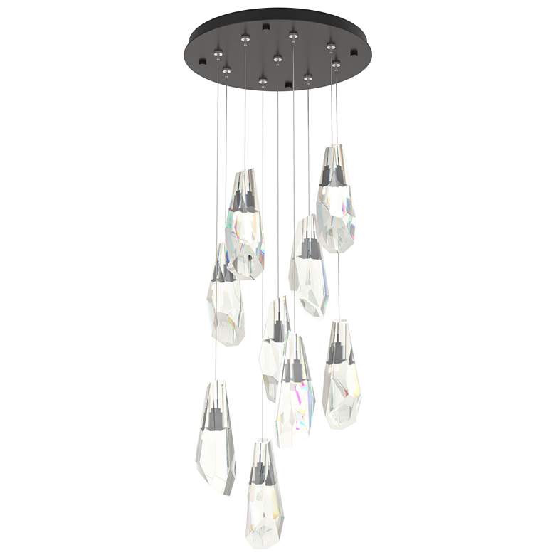 Image 1 Luma 9-Light Large Crystal Round Pendant - Oil Rubbed Bronze - Crystal