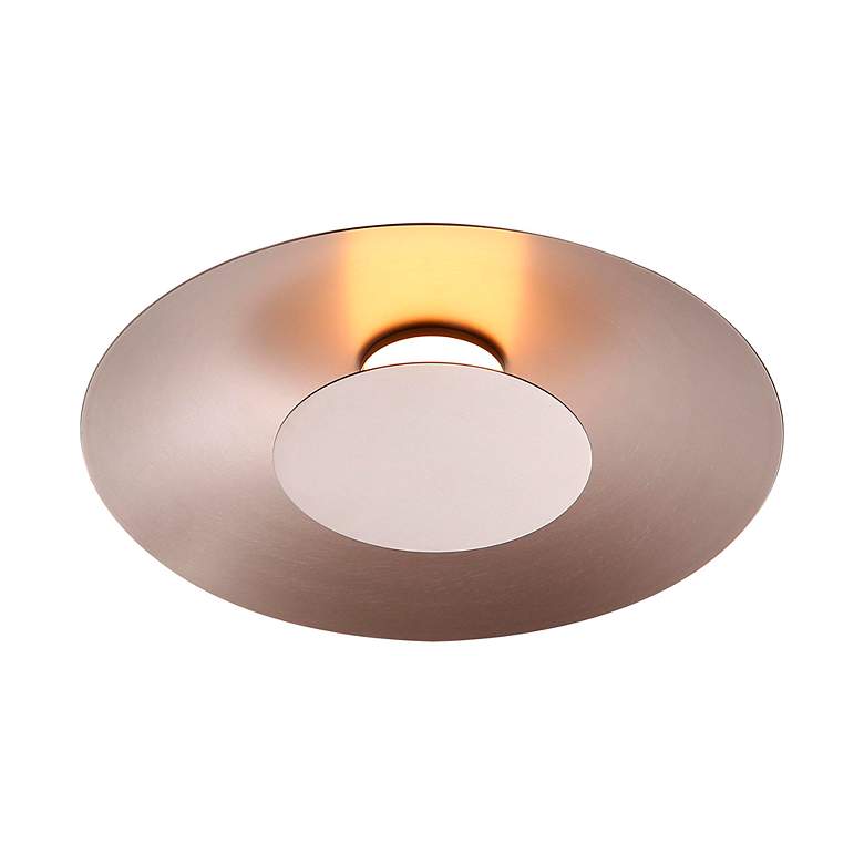 Image 4 Luma LED Flush Mount - 12" in Coffee Silver with Coffee Silver Shade more views