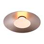4_Luma LED Flush Mount - 12" in Coffee Silver with French Gold Shade more views