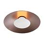 4_Luma LED Flush Mount - 12" in Coffee Silver with Sand Nickel Shade more views