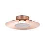 2_Luma LED Flush Mount - 12" in French Gold with Coffee Silver Shade more views