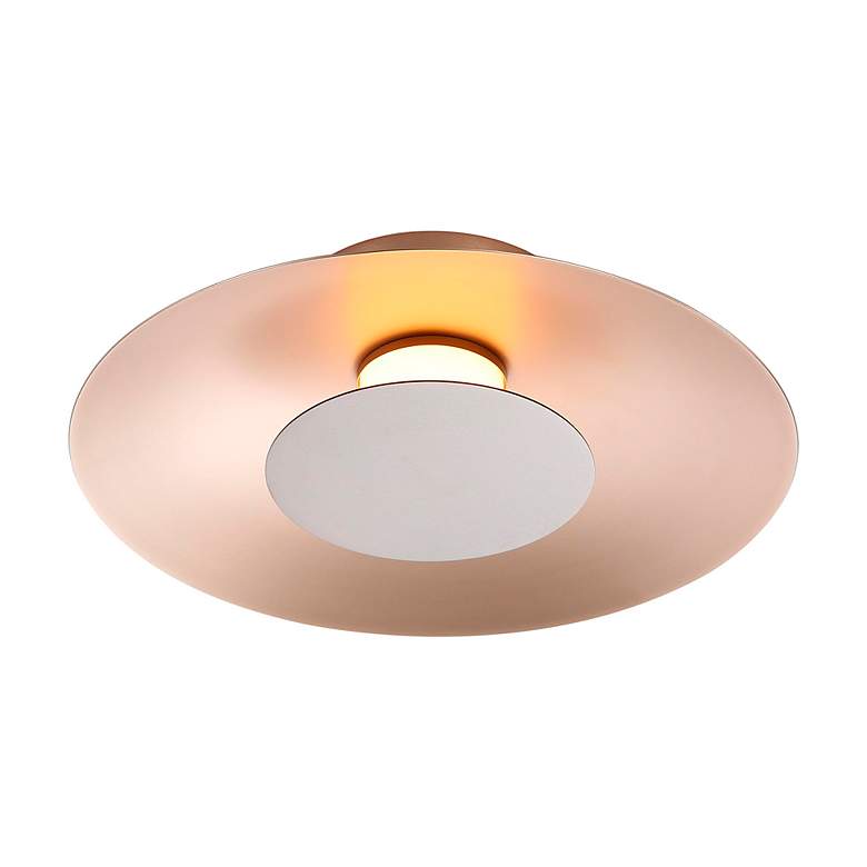 Image 3 Luma LED Flush Mount - 12" in French Gold with Coffee Silver Shade more views