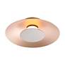 3_Luma LED Flush Mount - 12" in French Gold with Coffee Silver Shade more views