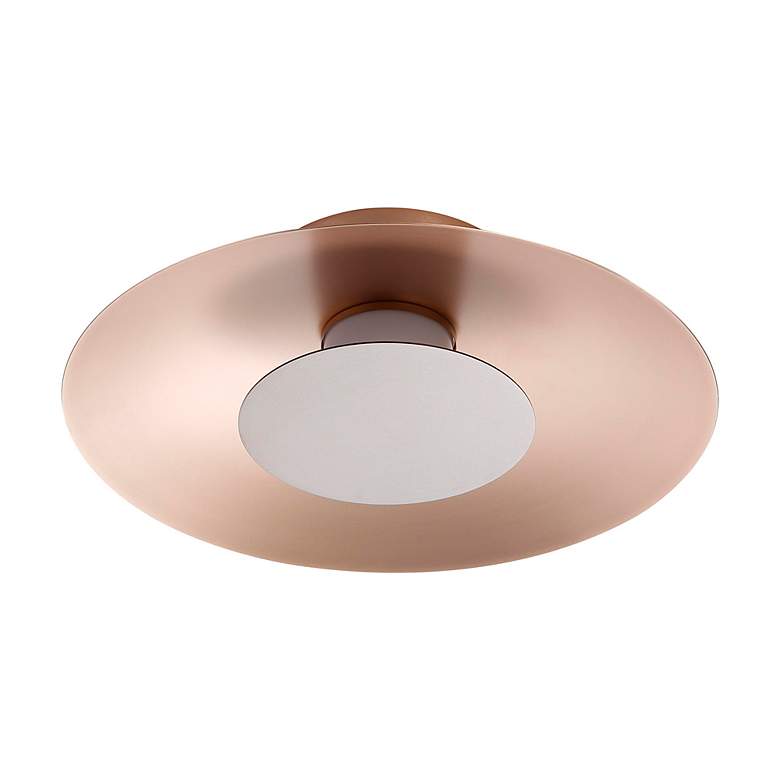 Image 4 Luma LED Flush Mount - 12" in French Gold with Coffee Silver Shade more views