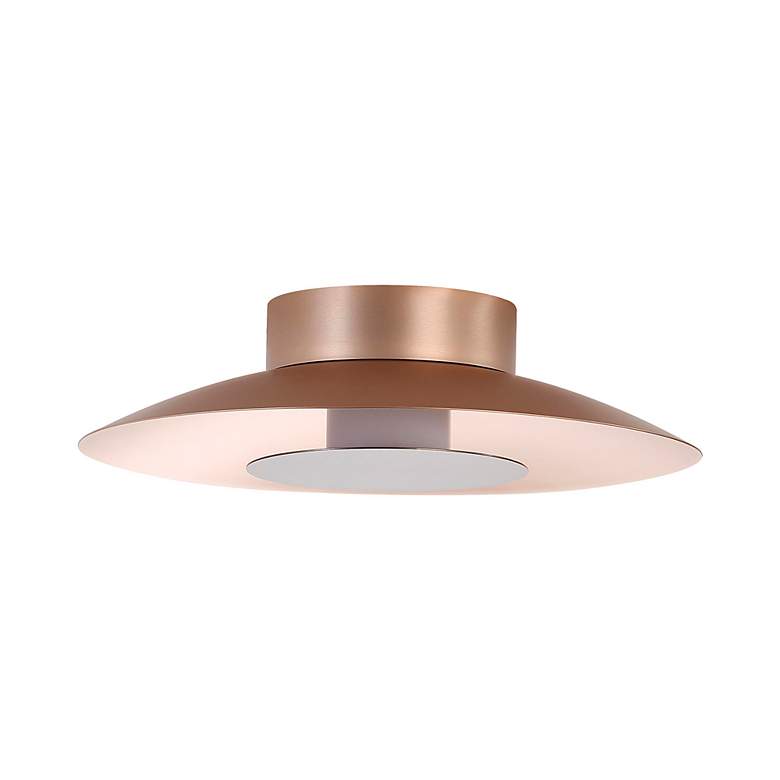Image 5 Luma LED Flush Mount - 12" in French Gold with Coffee Silver Shade more views