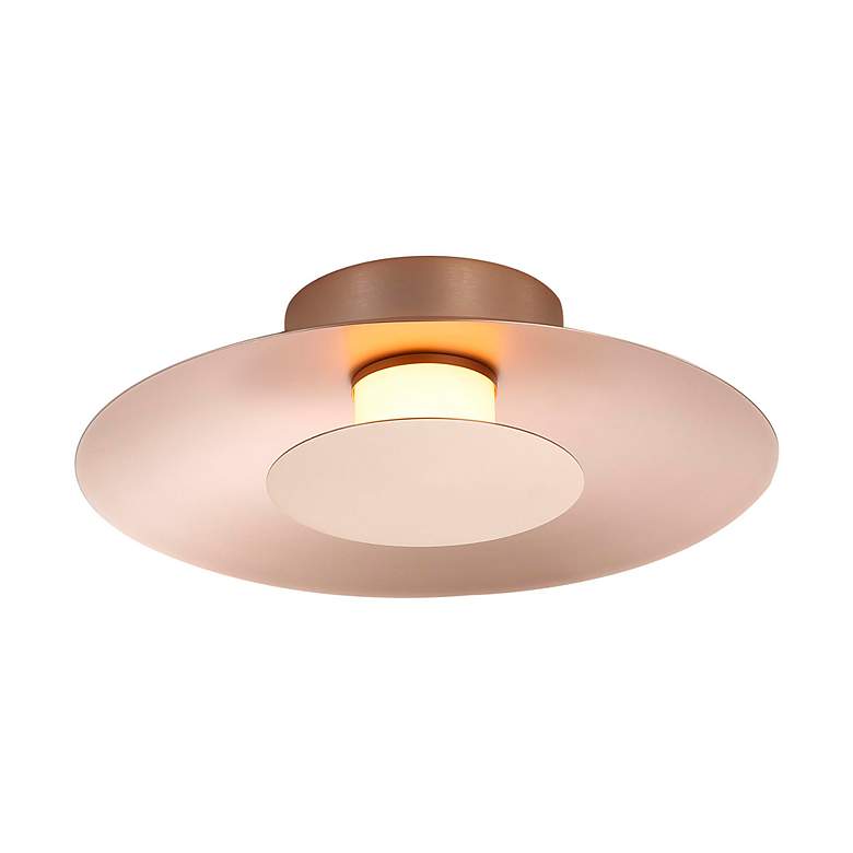 Image 2 Luma LED Flush Mount - 12" in French Gold with French Gold Shade more views