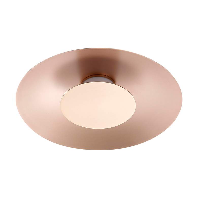 Image 3 Luma LED Flush Mount - 12" in French Gold with French Gold Shade more views