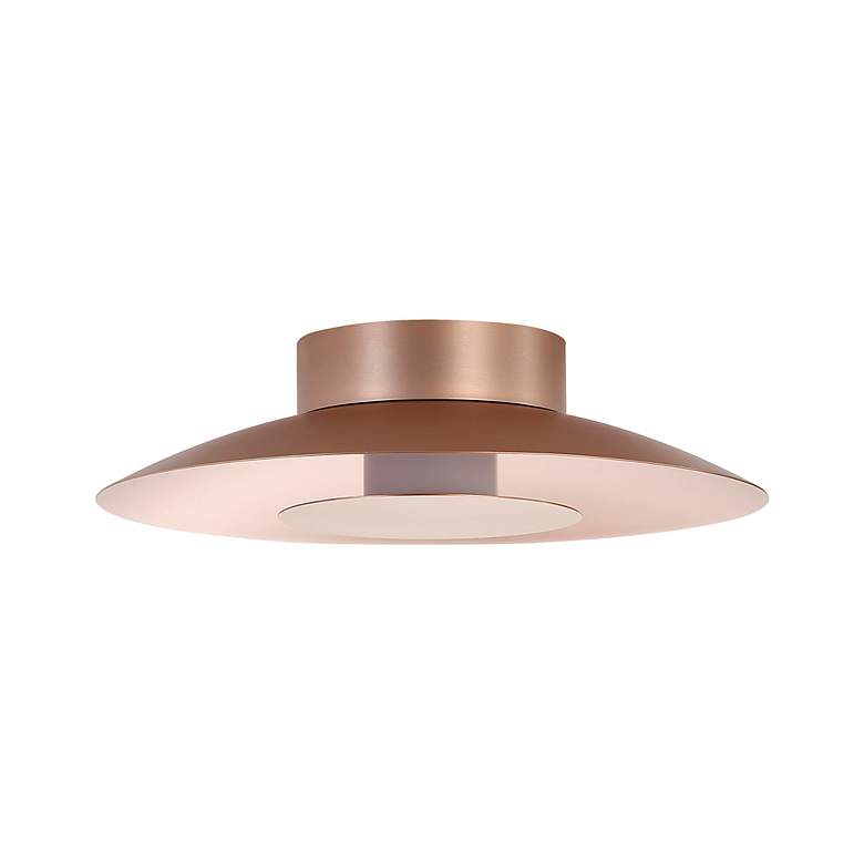Image 6 Luma LED Flush Mount - 12" in French Gold with French Gold Shade more views