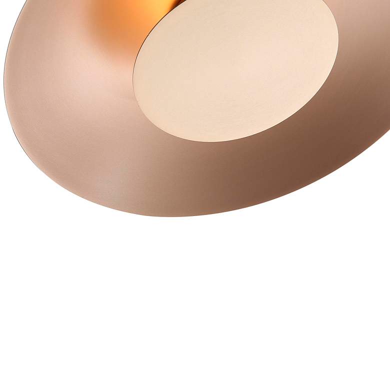 Image 7 Luma LED Flush Mount - 12" in French Gold with French Gold Shade more views