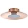 Luma LED Flush Mount - 12" in French Gold with Graphite Shade