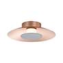 2_Luma LED Flush Mount - 12" in French Gold with Graphite Shade more views
