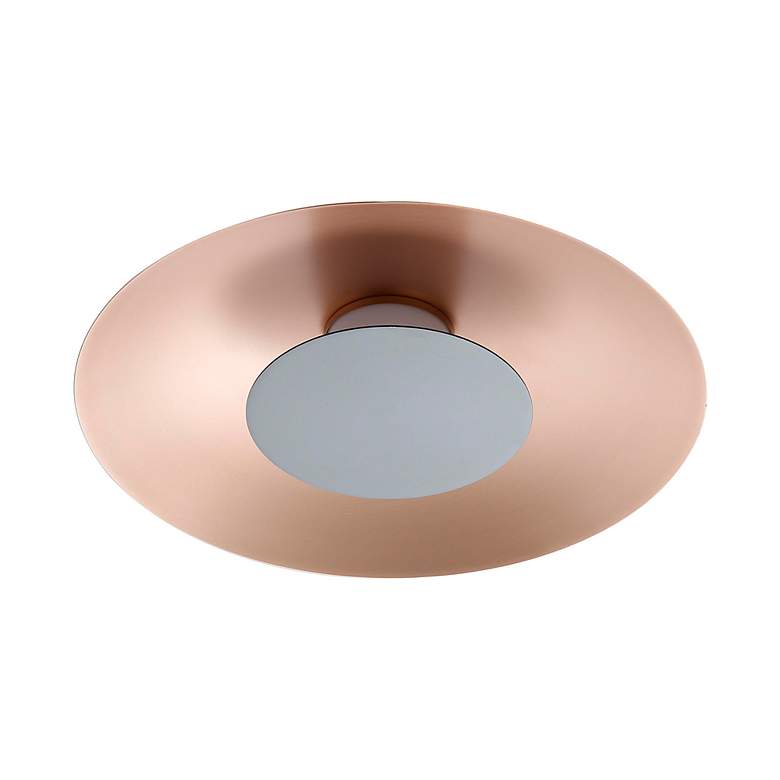 Image 3 Luma LED Flush Mount - 12" in French Gold with Graphite Shade more views