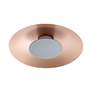 3_Luma LED Flush Mount - 12" in French Gold with Graphite Shade more views