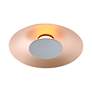 4_Luma LED Flush Mount - 12" in French Gold with Graphite Shade more views