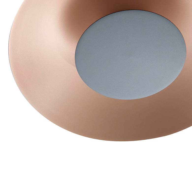 Image 6 Luma LED Flush Mount - 12" in French Gold with Graphite Shade more views