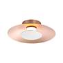 Thumbnail2 of Luma LED Flush Mount - 12" in French Gold with Sand Nickel Shade more views