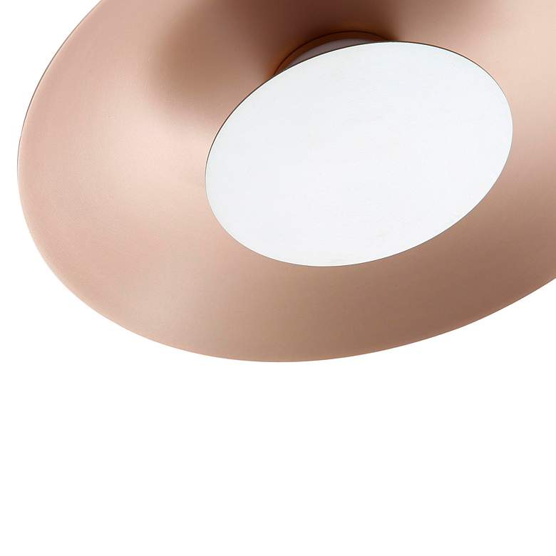 Image 7 Luma LED Flush Mount - 12" in French Gold with Sand Nickel Shade more views