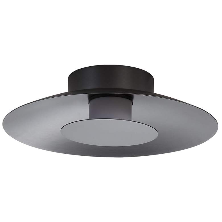 Image 1 Luma LED Flush Mount - 12" in Graphite with Graphite Shade