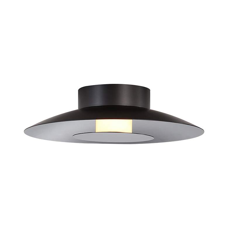 Image 5 Luma LED Flush Mount - 12" in Graphite with Graphite Shade more views