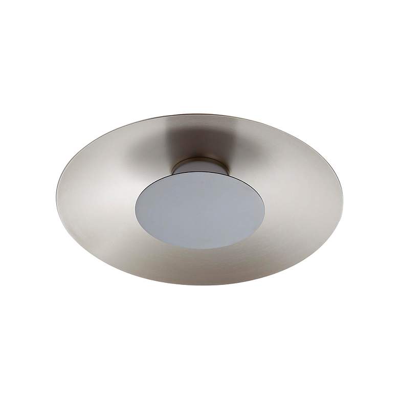 Image 5 Luma LED Flush Mount - 12" in Sand Nickel with Graphite Shade more views