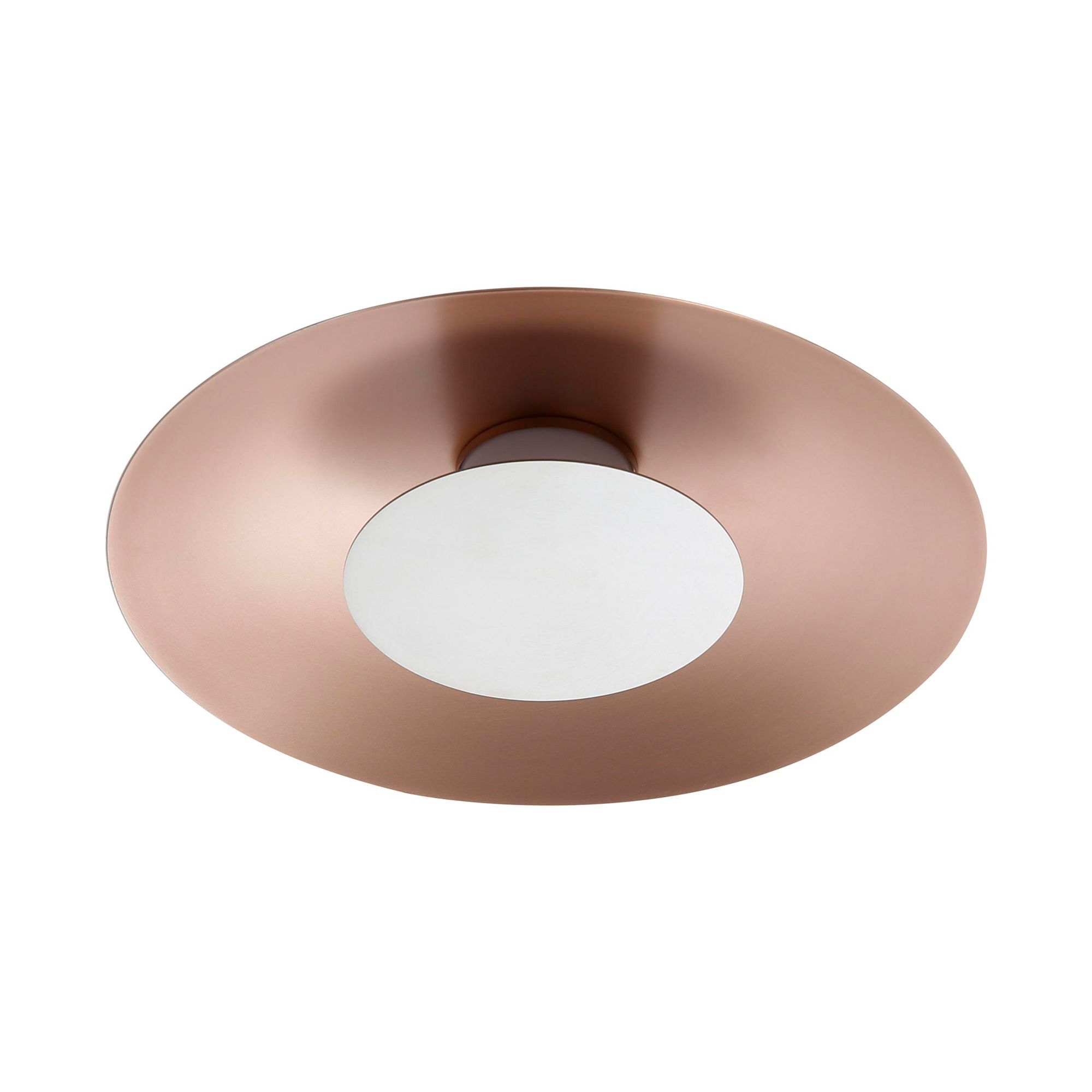 Image 3 Luma LED Flush Mount - 12" in French Gold with Sand Nickel Shade more views