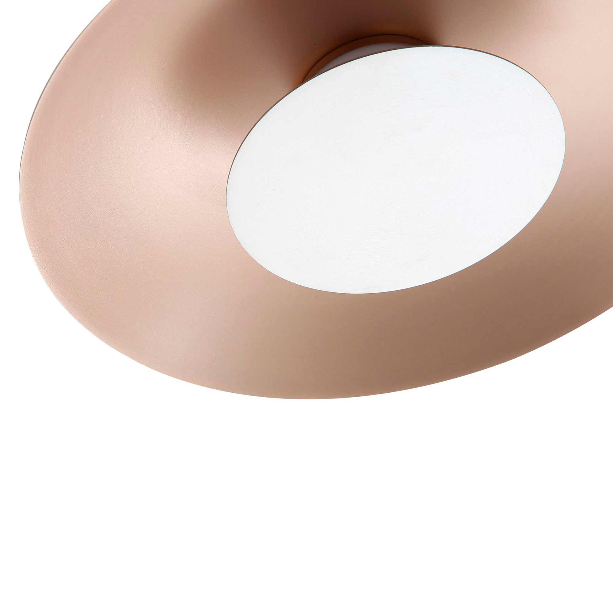 Image 7 Luma LED Flush Mount - 12" in French Gold with Sand Nickel Shade more views