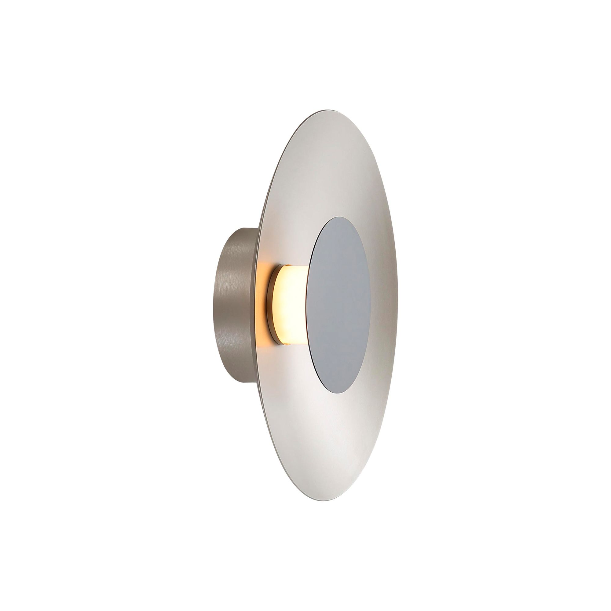 Image 3 Luma LED Flush Mount - 12" in Sand Nickel with Graphite Shade more views