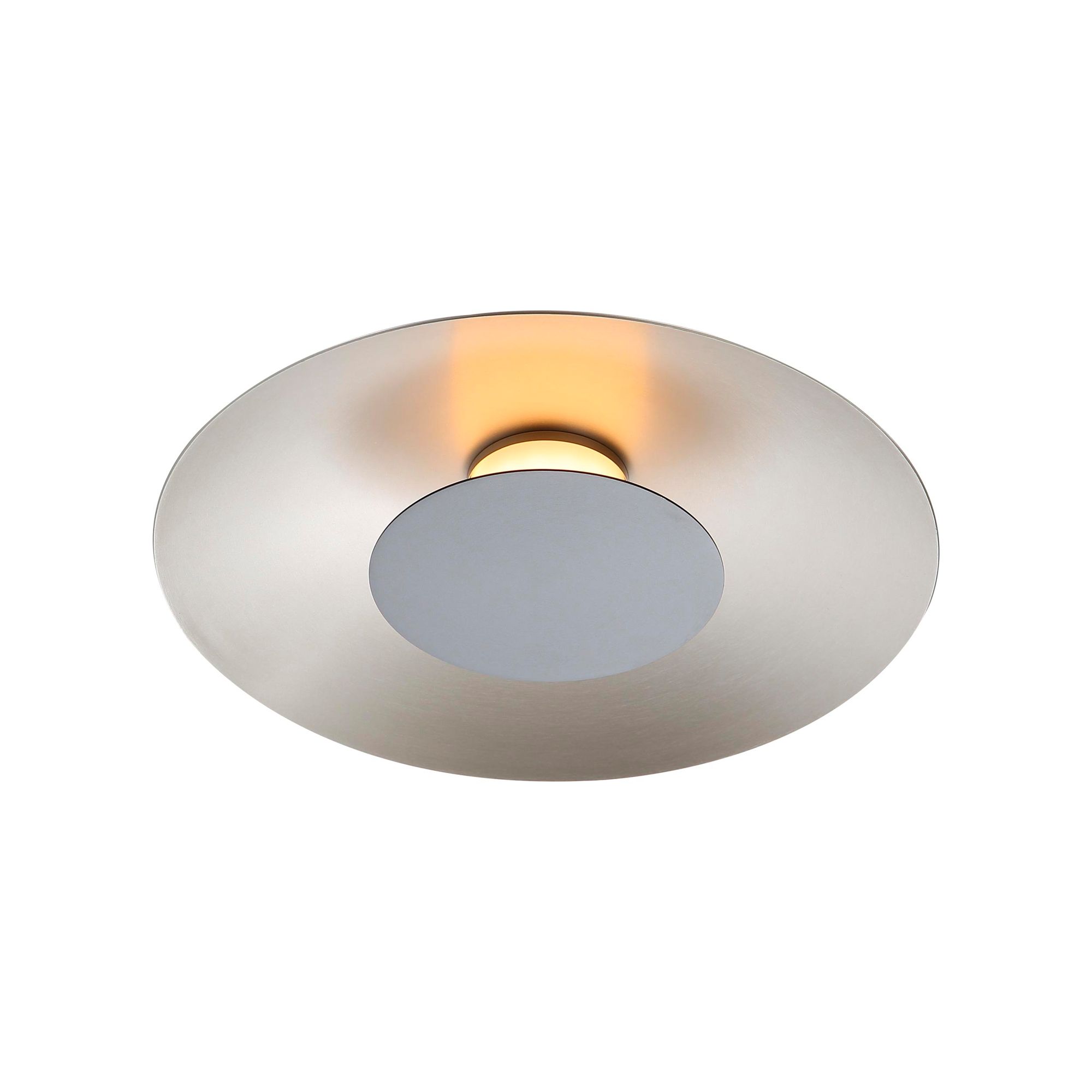 Image 4 Luma LED Flush Mount - 12" in Sand Nickel with Graphite Shade more views