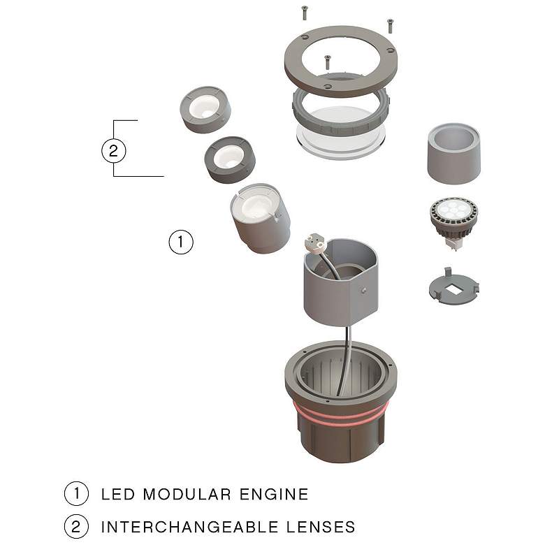 Image 4 LumaCORE 5" High 9W Shielded Well Light by Hinkley Lighting more views