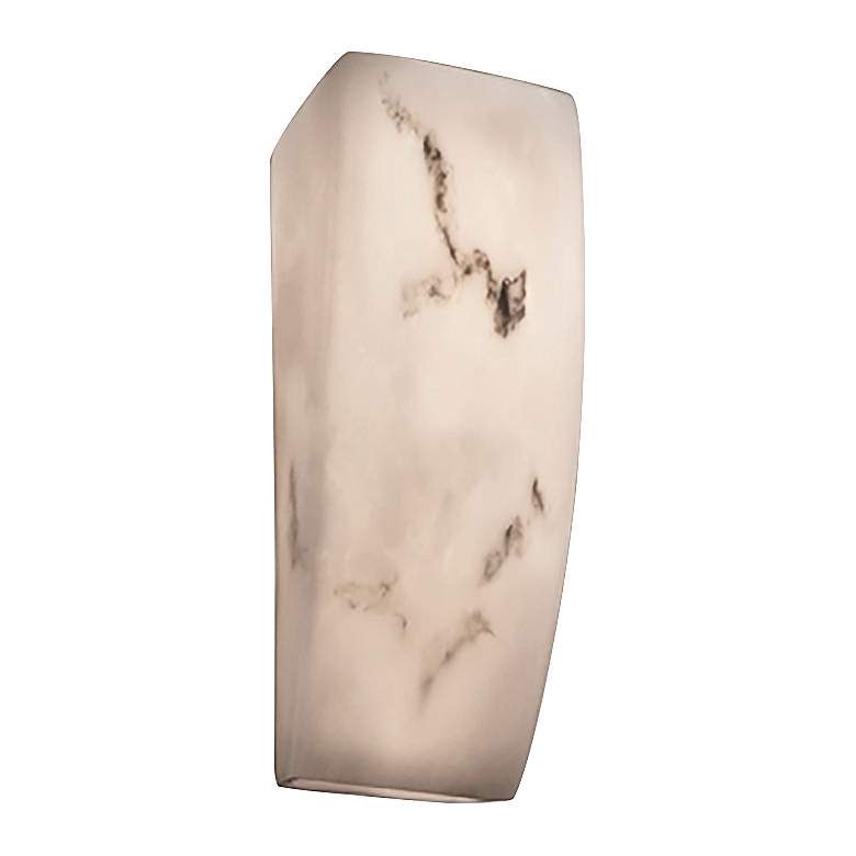 Image 2 LumenAria&#8482; 14 inch High Faux Alabaster Wall Sconce