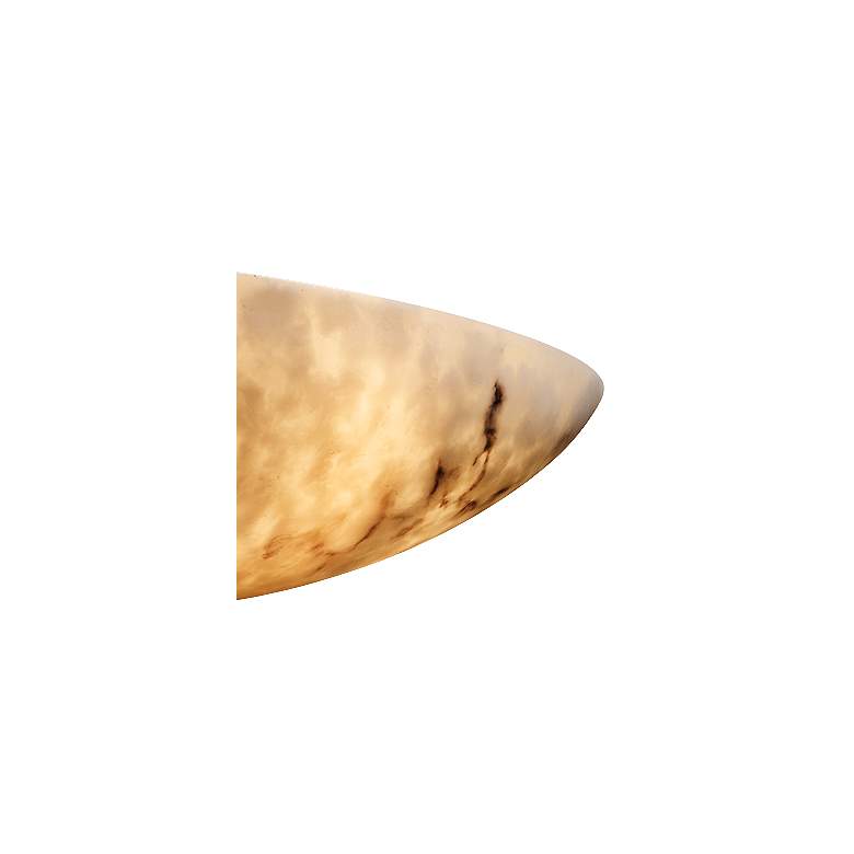 Image 3 LumenAria 5" High Faux Alabaster Large Sliver Wall Sconce more views