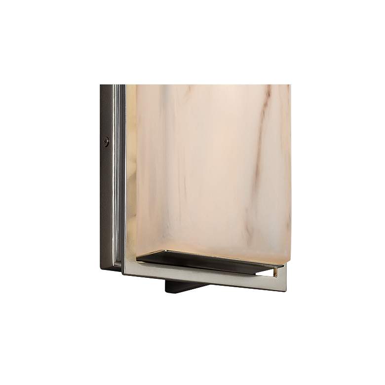 Image 2 LumenAria Avalon 18" High Brushed Nickel LED Outdoor Wall Light more views