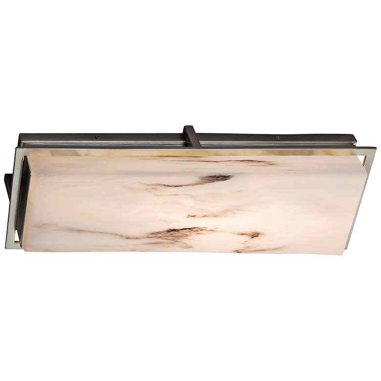 Image 3 LumenAria Avalon 18 inch High Brushed Nickel LED Outdoor Wall Light more views