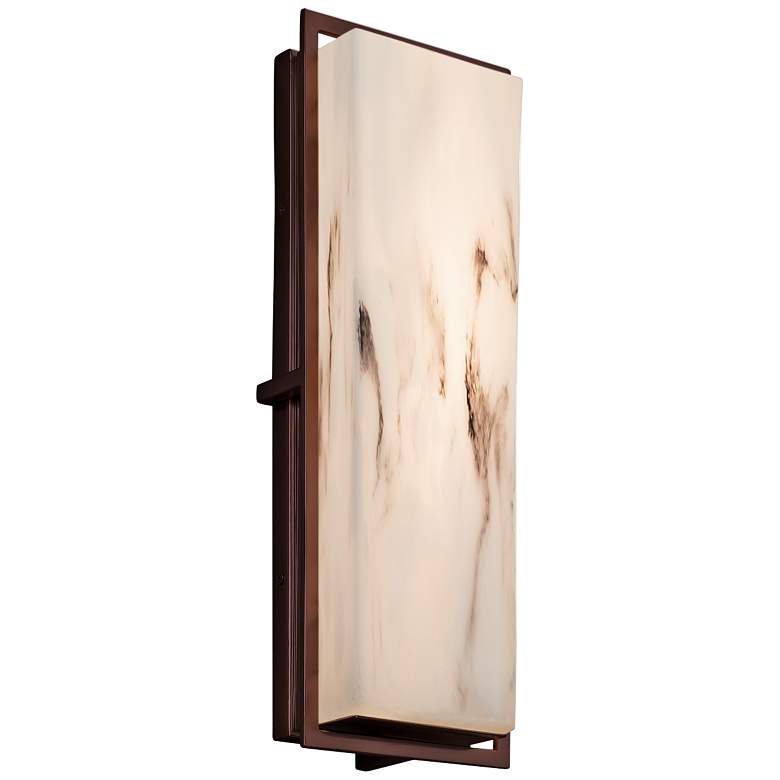 Image 1 LumenAria Avalon 18" High Dark Bronze LED Wall Light