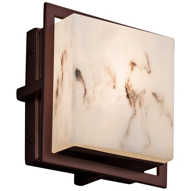 Image 1 LumenAria Avalon 6 1/2" High Dark Bronze LED Outdoor Wall Light
