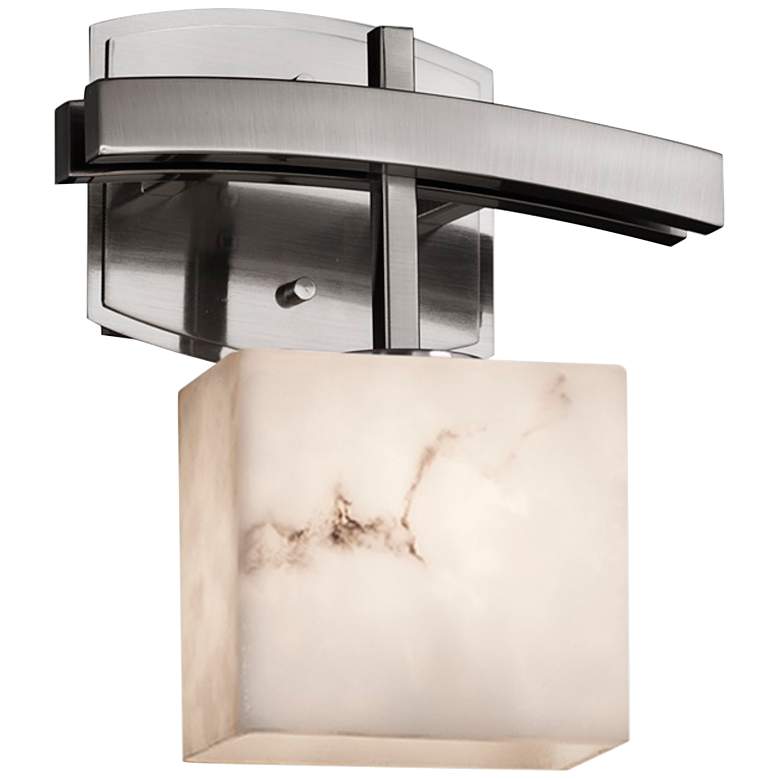 Image 1 LumenAria Collection Archway 10 3/4"H Brushed Nickel LED Wall Sconce
