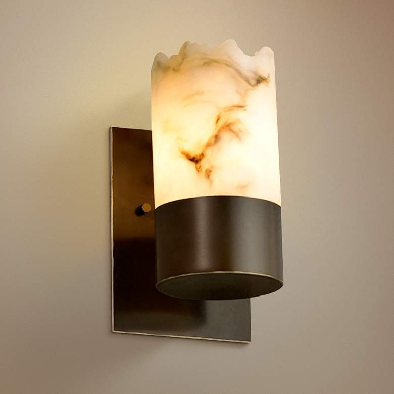 Image 1 LumenAria Collection Dakota 9 3/4 inch High Wall Sconce