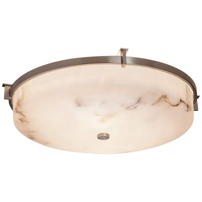 Image 2 LumenAria Collection Era 20 3/4 inch Wide Brushed Nickel LED Ceiling Light